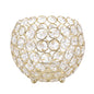 Crystal Tea Light Candle Holders Wedding Decor Table Centerpieces (Gold Diameter 15cm)