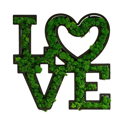 LOVE Letter Art Moss Wall Decorations