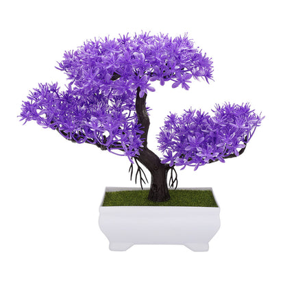 Artificial Bonsai Fake Blossom Flower Potted Plant Home Office Decor