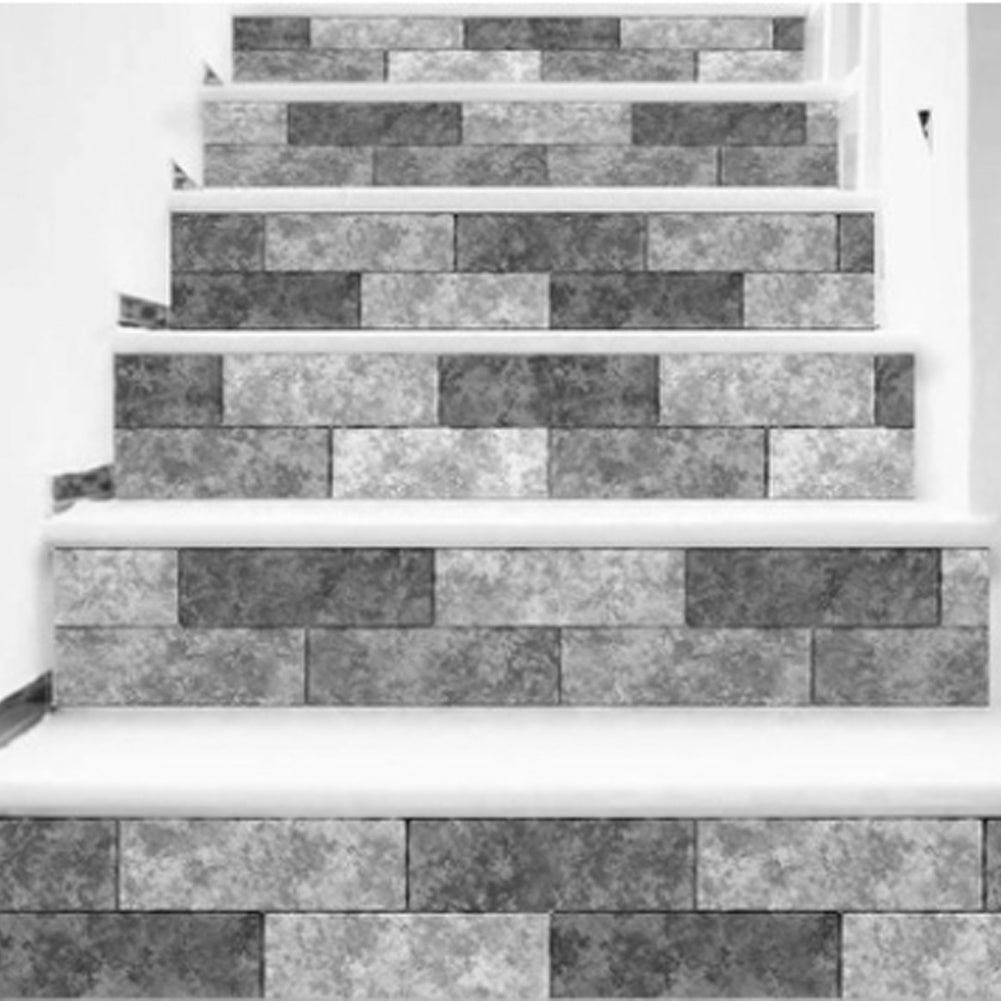 Simulation Brick Grain Pattern Stair Sticker Self Adhesive Wall Decal Floor Sticker  Home Decor