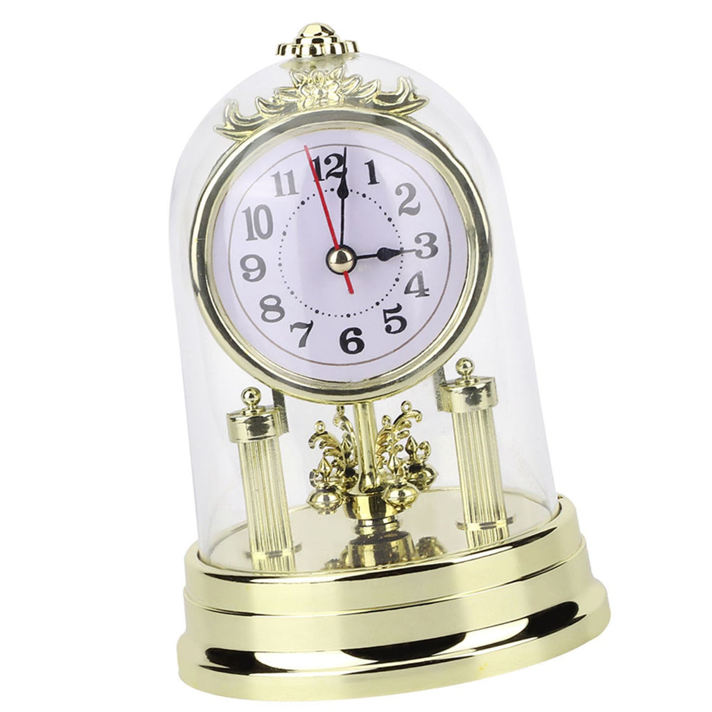 European Retro Style Living Room Clock Antique Silent Table Clock Home Decor