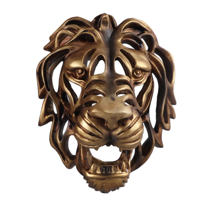 Lion Head Art Wall Decor Resin Vivid Lion Head Wall Mounted Art Sculpture for Living Room