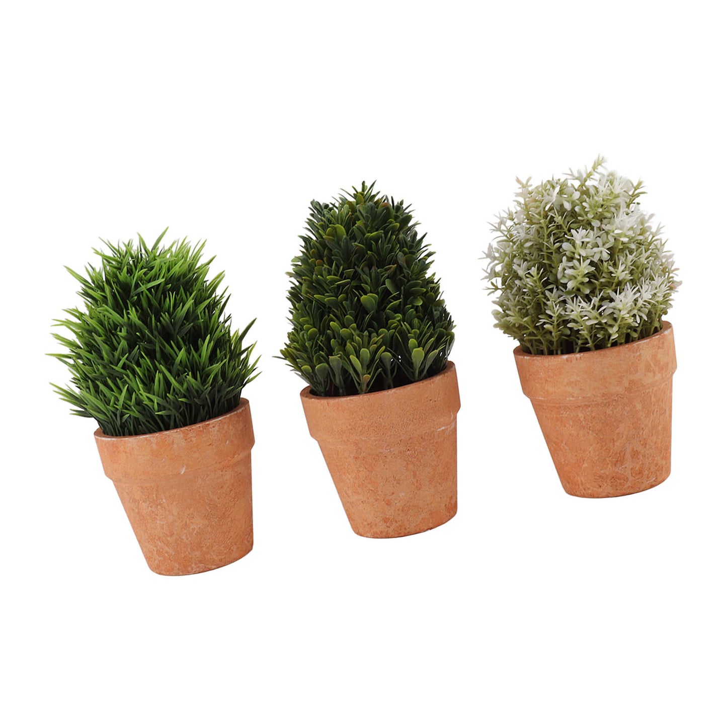 3PCS Artificial Potted Plants Set Plastic Indoor Small Fake Greenery Potted Plants for Home Bathroom Living Room Bedroom Office Desk Bookshelf Decor