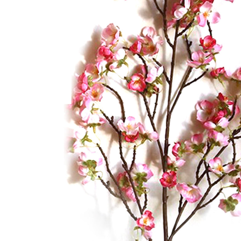 Artificial Cherry Blossom 4 Branches Decorative Lifelike Cherry Blossom Branches Decor 97cm Dark Pink