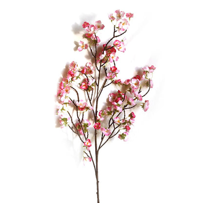 Artificial Cherry Blossom 4 Branches Decorative Lifelike Cherry Blossom Branches Decor 97cm Dark Pink