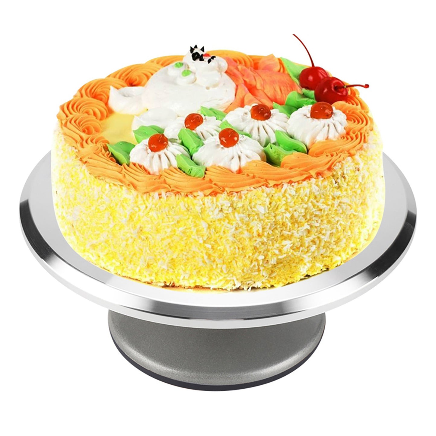 12inch Aluminum Cake Turntable Rotating Revolving Decorating Stand Pastry Baking Decor Tool