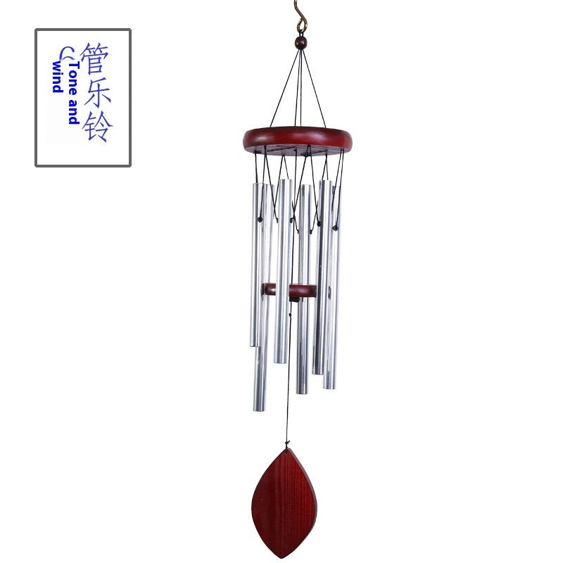 Classic Solid Wood Metal Multi-tube Wind Chimes Home Decoration