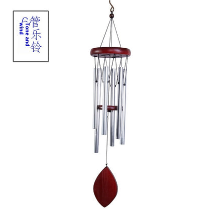 Classic Solid Wood Metal Multi-tube Wind Chimes Home Decoration