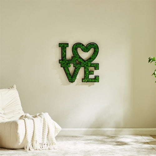 LOVE Letter Art Moss Wall Decorations