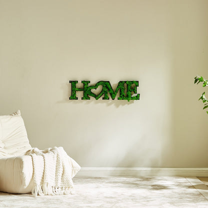 HOME Letter Art Moss Wall Hangings