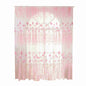 Polyester Floral Pattern Window Tulle Voile Curtain Bedroom Living Room Decor (Pink)