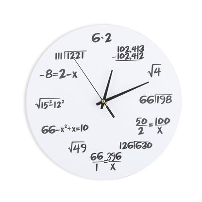 Wall Clock 3D Decoration Clock Mathematical formula for Kids Room Nursery Home Decor