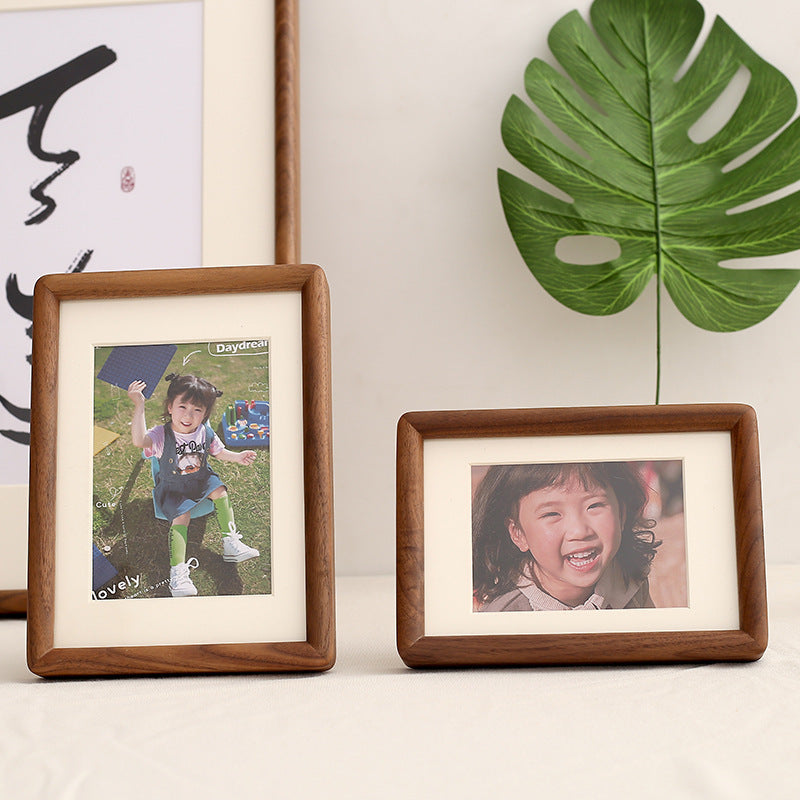 Black Walnut Table-top Solid Wood Photo Frame Advanced Sense