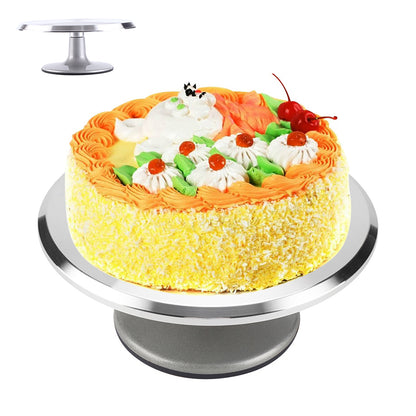 12inch Aluminum Cake Turntable Rotating Revolving Decorating Stand Pastry Baking Decor Tool