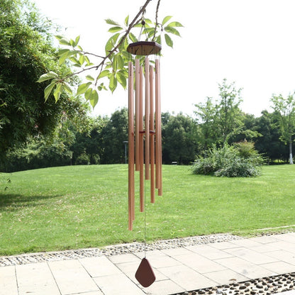 Classic Solid Wood Metal Multi-tube Wind Chimes Home Decoration