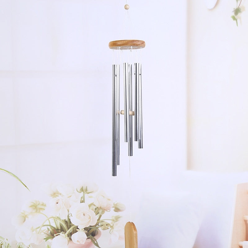 Classic Solid Wood Metal Multi-tube Wind Chimes Home Decoration