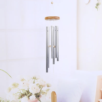 Classic Solid Wood Metal Multi-tube Wind Chimes Home Decoration