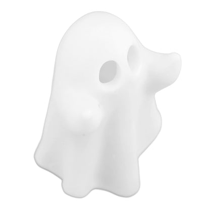 Resin Ghost Statue Small Scary Halloween Ghost Sculpture Figurine Rude Ghost Ornament for Home Office Decor