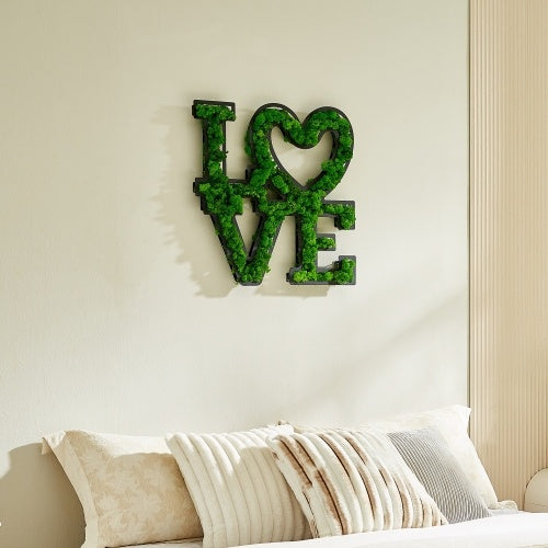 LOVE Letter Art Moss Wall Decorations