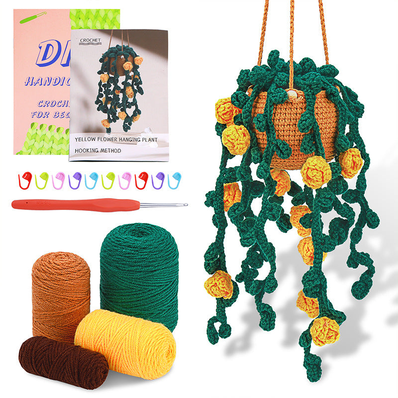 Decorative Plant Crochet Hook Material Package Pendant