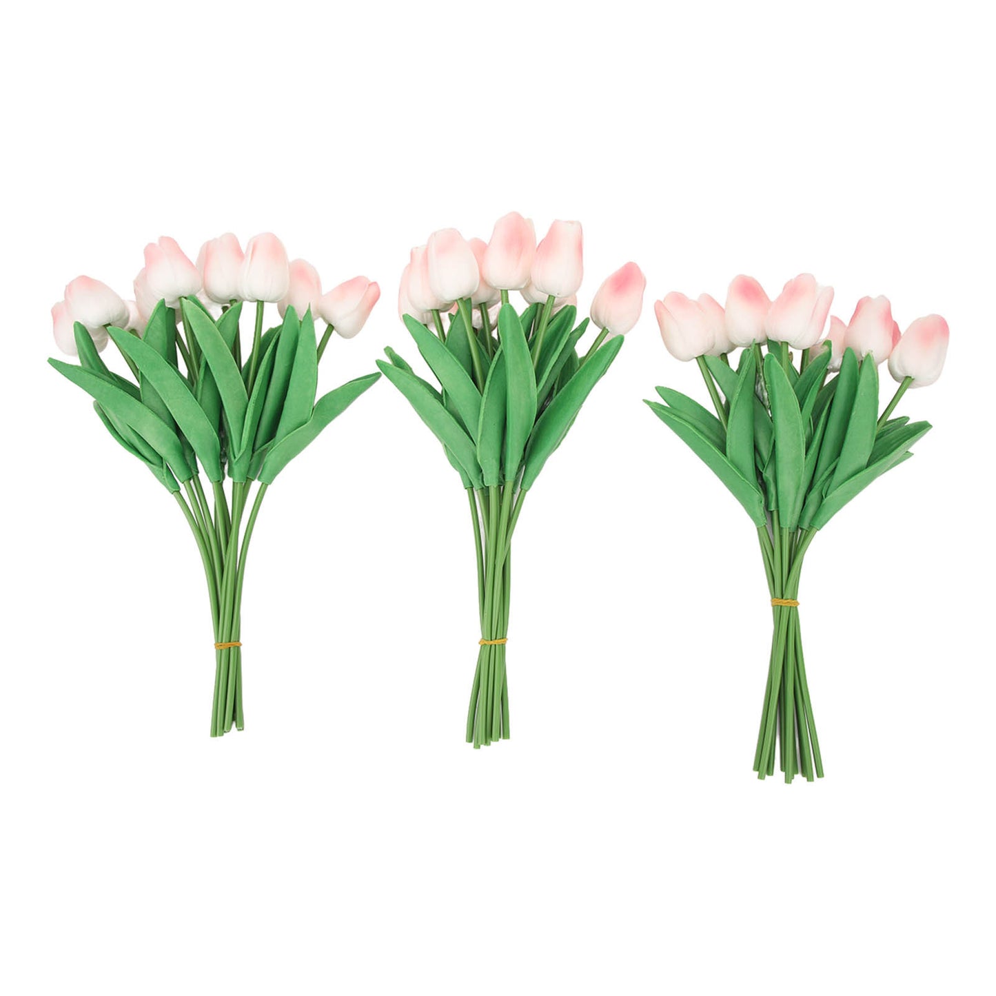 30pcs Artificial Tulips Flowers Innovative Simulation Hand Crafted PU Fake Tulips for Home Wedding Party Decor Peach Pink