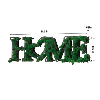 HOME Letter Art Moss Wall Hangings