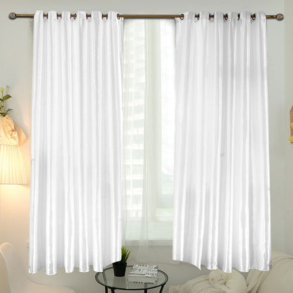 Korean Style Door Window Curtain Blackout Drape Bathroom Livling room Decor White