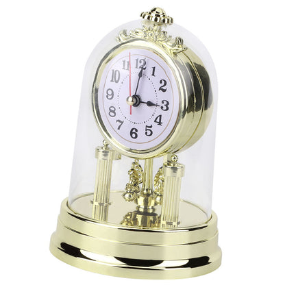 European Retro Style Living Room Clock Antique Silent Table Clock Home Decor