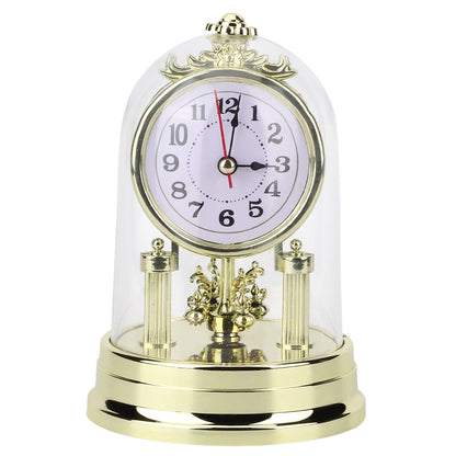 European Retro Style Living Room Clock Antique Silent Table Clock Home Decor