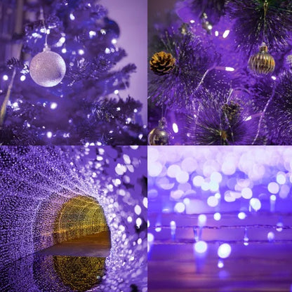 200 LED 66FT Halloween Fairy String Lights, Halloween Decoration Lights With 8 Lighting Modes, Mini String Lights Plug In For Indoor Outdoor Christmas Garden Wedding Party Decor, Purple