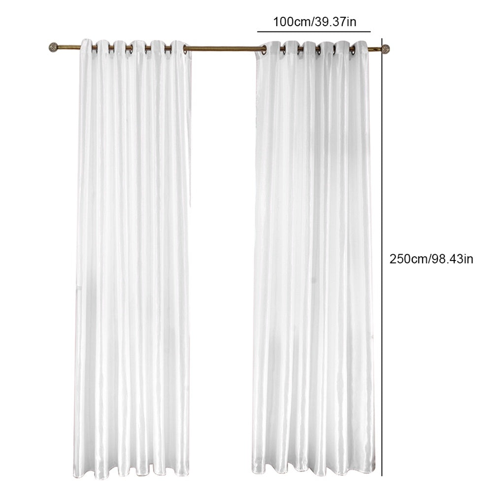 Korean Style Door Window Curtain Blackout Drape Bathroom Livling room Decor White