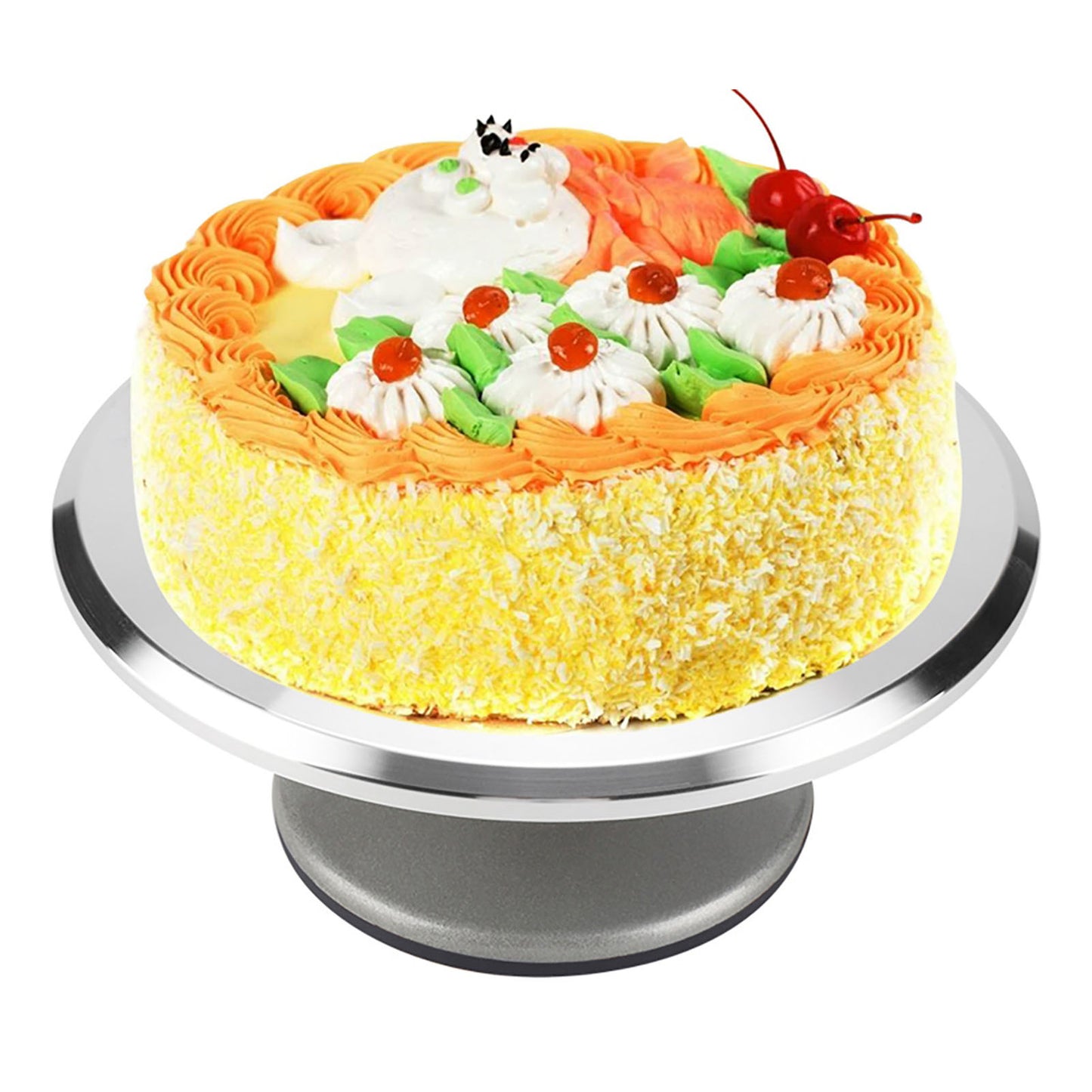 12inch Aluminum Cake Turntable Rotating Revolving Decorating Stand Pastry Baking Decor Tool