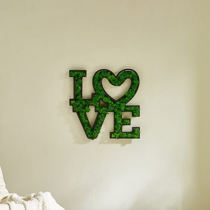 LOVE Letter Art Moss Wall Decorations