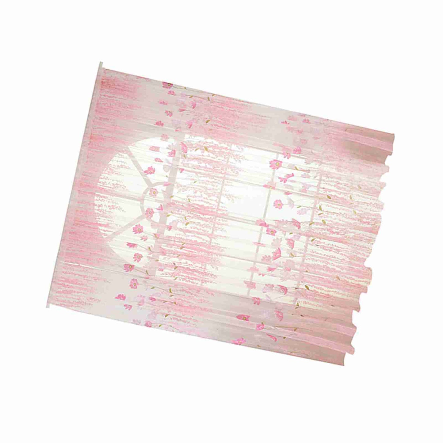 Polyester Floral Pattern Window Tulle Voile Curtain Bedroom Living Room Decor (Pink)